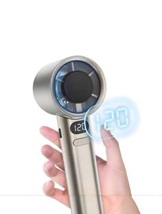 omnex Portable Digital Handheld Cooling Fan with LED Display With LED Indicators, Silent Operation Tab...