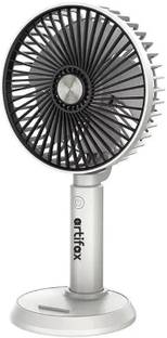 Artifax Rechargeable Portable Fan ART-B-3 | 90° Rotatable 3-Speed Built-in Mobile Holder Rechargeable USB Fan