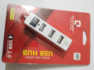 Quantron QUH -210 QUANTRON QUH -210 4 PORT USB HUB 2.0 ULTARA HIGH SPEED HUB WHITE. USB Hub