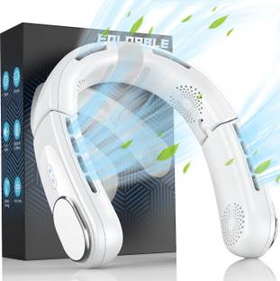 HiRobot F029 ChillGo Neck Fan, 4 Turbo Foldable Neck Fan Bladeless Fan, 5200mAh High Airflow USB Fan
