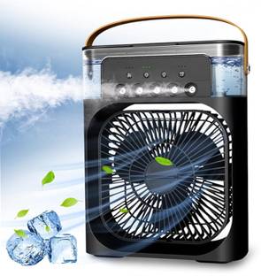 DUJE New Portable Air Conditioners Small AC Quiet Personal Air Cooler, USB Powered Fan, 1-2-3 Timer 3 ...