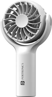 Portronics Toofan Mini Portable Pocket with 3 Speed Modes, Magnetic Base for Stability Rechargeable Fa...
