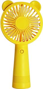 BeFunky Handheld USB Rechargeable Fan Portable USB Fan Mini Hand Fan 3 Speeds, 4 Hours. Bear Ear Design USB Fan