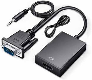 microware  TV-out Cable Universal VGA & Audio to HDMI Converter, Cable Version, VGA + Audio in/HDMI Out