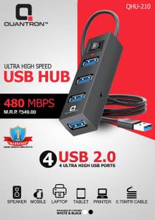 Quantron QHU -210 QUANTRON QHU -210 ULTARA HIGH SPEED USB HUB 480 MBPS USB Hub