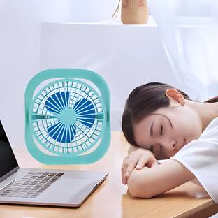 YAROH Superior Portable USB Desk Fan with Direct Plug-In AC Cooler Mini Fan_IBL4 Trendy (Direct Fan) L...