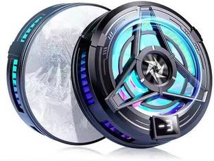 SKOON Magnetic Mobile Cooler | Metal Adhesive Plate | Universal Clip | LED display USB Fan