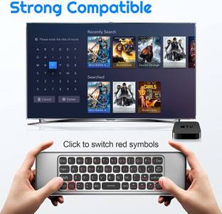 VOOCME Air Mouse 2.4GHz Wireless Keyboard Remote Control Air Mouse Remote Control Wireless Ambidextrous Hybrid  Gaming Mouse  with Bluetooth