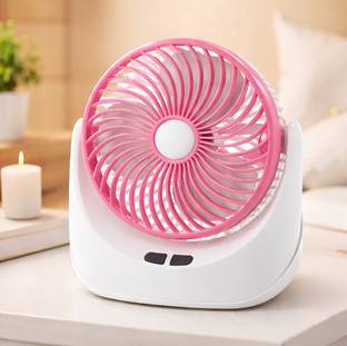 CDT High-Speed 4000mAh Rechargeable Table Fan with LED Light, Portable Fan, USB Fan, portable USB tabl...