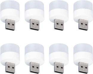 WRADER Portable Small USB LED Lights for Dark and Night Light Compatible with USB Chargers Laptops Powerbanks and USB Port Devices 8 Pieces Led Light