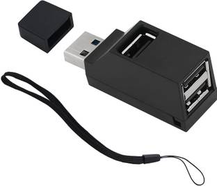 BhalTech 3 Port USB 2.0 Hub High Speed Splitter Plug and High Speed Play Bus Powered,Data USB Hub Transfer, Splitter Box Adapter USB Hub