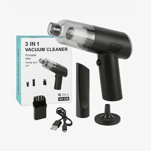 srcreation 3-in-1 Portable Mini Vacuum Cleaner | USB Rechargeable for Home & Car Use Vacuum Cleaner Bag