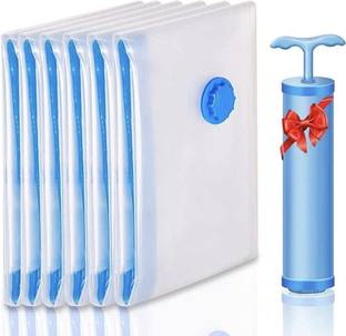 inayaglobal Vacuum Bags|Clothes Storage Bag with Hand Pump|Set of 5 Vacuum Cleaner Bag