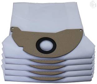 Rodak Set of 5 Dust Bags Compatible with Karcher WD2, MV2, Tear Resistant, 3-Ply Vacuum Cleaner Bag