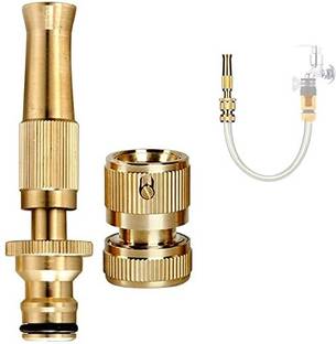 PrimeStore Brass Nozzle Water Spray Gun Water Jet Hose Nozzles Spray Gun