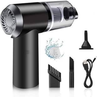 Ziya's Home Portable Cordless Air Duster Vacuum Cleaner – USB Rechargeable, 3 in 1 Handheld Mini Vacuum for Keyboard, Car, and Office Cleaning, with Multiple Nozzles Vehicle Interior Cleaner