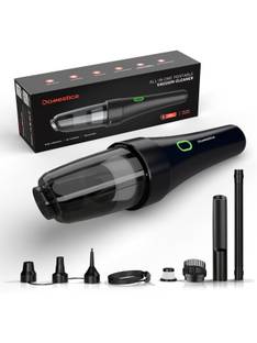 Domestica High Speed Power Suction | Handheld | Blower & Inflator | HEPA Filter | 4-in-1 Cordless Vacu...