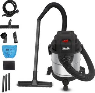 Inalsa CleanMaster 12 Wet & Dry Vacuum Cleaner | 1200W High Power Wet & Dry Vacuum Cleaner with 2 in 1...