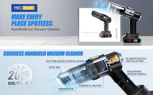 Xydrozen Handheld Vaccum for Sofa Windows Dust Cleaning Cordless Vacuum Cleaner with Anti-Bacterial Cl...