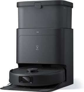 ECOVACS N30 Pro Omni Black Robotic Floor Cleaner with 2 in 1 Mopping and Vacuum, Anti-Bacterial Cleaning, Reusable Dust Bag (WiFi Connectivity, Google Assistant and Alexa)