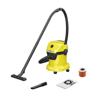 Karcher WD 3 V-15/4/20 (YYY) Wet & Dry Vacuum Cleaner 23kPa Suction, 1000W, 15L Plastic Tank, Blower, ...