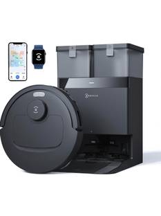 ECOVACS N50 Pro Omni Black 2026 New Launch, 25000 Pa Suction Robotic Floor Cleaner Self-Emptying Omni-...
