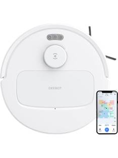 ECOVACS N30 Robotic Floor Cleaner with 2 in 1 Mopping and Vacuum 10000 Pa Suction, 5200mAh Battery, Co...