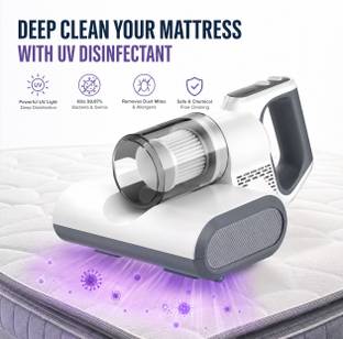 VEZPAX Handheld Bed Vacuum Cleaner for Mattress Sofa Pillow Deep Cleaning Cordless Vacuum Cleaner with...