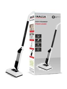 Inalsa Ozoy Steam Mop Multi Purpose Steam Cleaner|2 Mop Cloth & Carpet Slider|Rugs Hand-held Vacuum Cl...