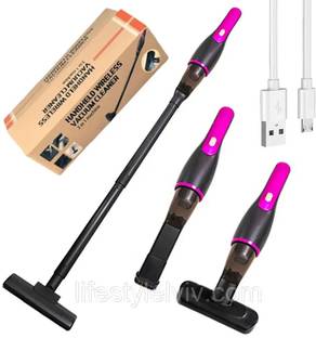 WENGONVILA Home Vacuum Cleaner 3-in-1 | Easy Grip Handle & Reusable Filter Hand-held Vacuum Cleaner