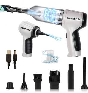 SUPERSTUD Car Vacuum Cleaner and Blower With 6 Attachments Wet & Dry Cleaning for Home Car Hand-held V...