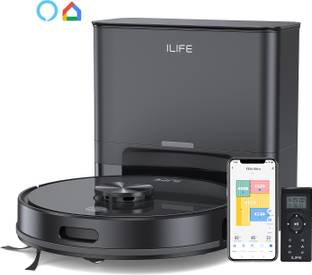 ILIFE T20s Ultra Self-emptying Robot Vacuum with LiDAR Navigation and 10000Pa Suction Robotic Floor Cl...