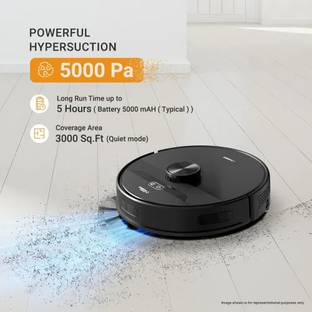 EUREKA FORBES Smartclean Home Mapping Pro Vacuum Cleaner Bagless Dry Vacuum Cleaner with 2 in 1 Mopping and Vacuum (WiFi Connectivity, Google Assistant)