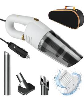 NP-HVRD Ultra Portable High Power PROPLUS 4000PA / 120W / DC12V-16.4Ft Corded Handheld Car Vacuum Cleaner with 2 in 1 Mopping and Vacuum, Anti-Bacterial Cleaning
