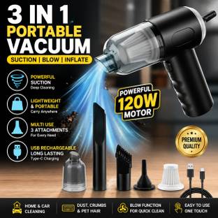 JAXHOM Car Vacuum Cleaner Wireless Portable Car Vacuum Cleaner Rechargeable Vacuum Cordless Vacuum Cle...