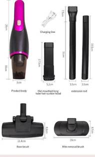 WENGONVILA 3-in-1 Stick Vacuum | Nozzle Attachments for Car, Sofa, Floor & More Hand-held Vacuum Clean...