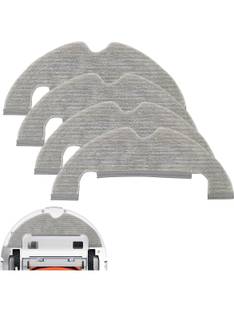 SERPLEX Robot Vacuum Cleaner X10 Robot Vacuum Accessories Include: 4 Mop Cloth Robotic Floor Cleaner
