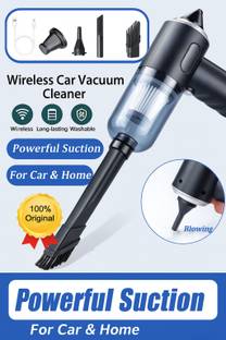 Dex TurboSweep Wireless Mini Vacuum & Air Blower for Car, Sofa, Laptop Home & Car Washer with 2 in 1 M...
