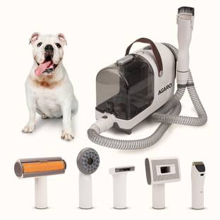 AGARO Supreme Pet Grooming Kit & Vacuum Suction, Picks up 99% Pet Hair, Dry Vacuum Cleaner