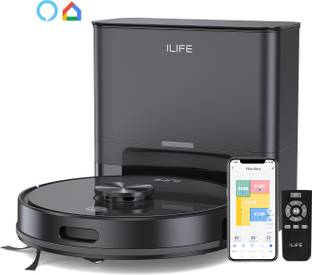 ILIFE T20s Ultra Self-emptying Robot Vacuum with LiDAR Navigation and 10000Pa Suction Robotic Floor Cl...