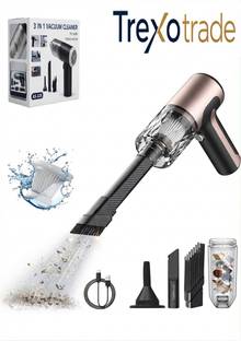 TREXOTRADE Rapid-action motor designed for quick vehicle cleanups Cordless Vacuum Cleaner