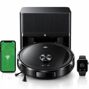MecTURING MOPX3 Robotic Floor Cleaner with 2 in 1 Mopping and Vacuum, Anti-Bacterial Cleaning, Reusabl...