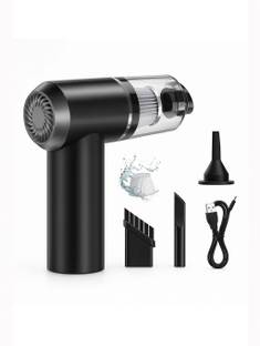 The Divine Tales Portable USB Car Vacuum Cleaner with Strong Suction and Multi Nozzles Hand-held Vacuu...