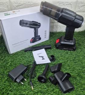 Xydrozen Portable Handheld Mini Design for Car Interior and Home Use Cordless Vacuum Cleaner with Anti-Bacterial Cleaning, Reusable Dust Bag