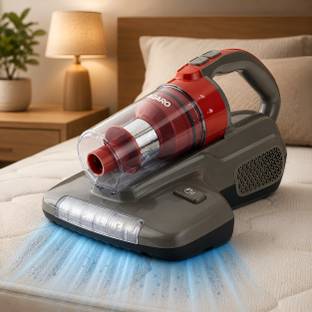 AGARO Grand Bed UV Light Sterilization, 12kPa Suction Power Hand-held Vacuum Cleaner with 2 in 1 Moppi...