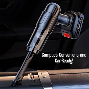 NUVIO Travel Vacuum Car Wireless 21000Pa Portable Mini Cleaner Bagless Dry Vacuum Cleaner with 2 in 1 ...