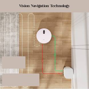 Deerma Intelligent Robotic Vacuum Cleaner, 4 In1 Floor Cleaning with App Connectivity Robotic Floor Cleaner (WiFi Connectivity)
