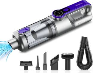 HOMEBASIC 2-in-1 Vacuum Cleaner & Blower for Car &Home with HEPA Filter USB C Rechargeable Cordless Va...