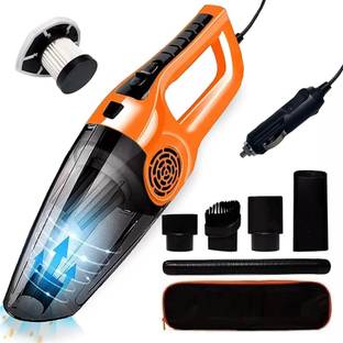 credicus Car Vacuum Cleaner with High Suction Power, Full Set of Accessories Car Vacuum Cleaner with 2 in 1 Mopping and Vacuum, Anti-Bacterial Cleaning