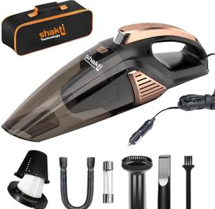 shakti Technology Sweep Vacuum for Car Cleaning with DC 12V, 140W Vacuum Motor & 5000 PA Suction Hand-held Vacuum Cleaner with Reusable Dust Bag